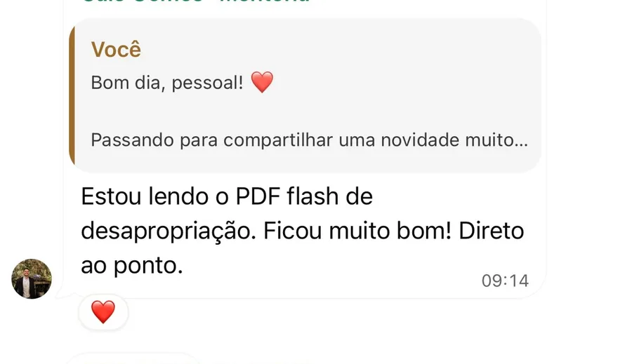 Mensagem de um aluno da Foco Procuradorias
